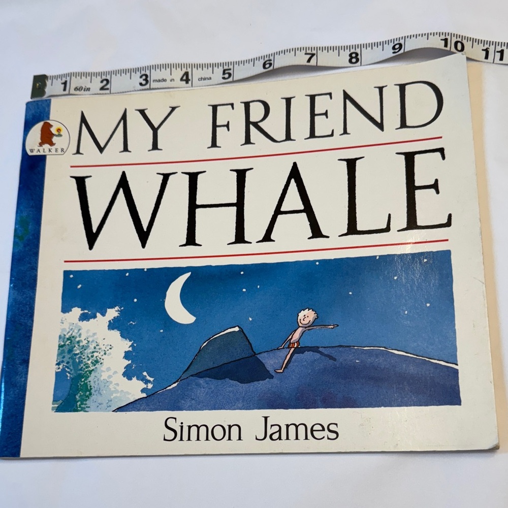 🏖️2/5.00🏖️ My Friend Whale Children's Book, inscribed by teacher , nice story